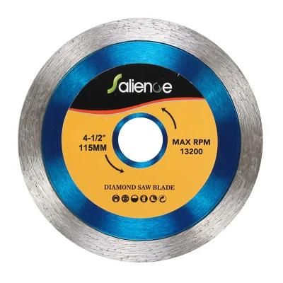 Factory 4.5inch 115mm Continuous Rim Diamond Blade for Tile Porcelain