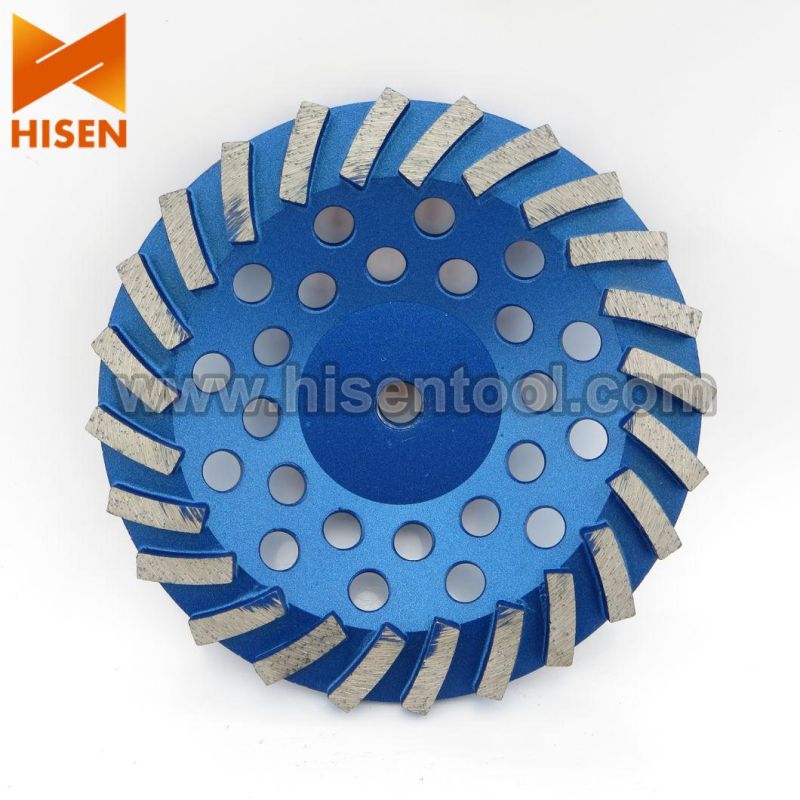 Spriral Pattern Diamond Cup Wheel for Stone & Concrete