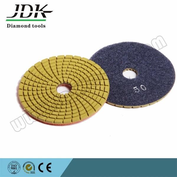 Jdk Hot Sale Diamond Flexible Dry/Wet Polishing Pads for Marble/Granite