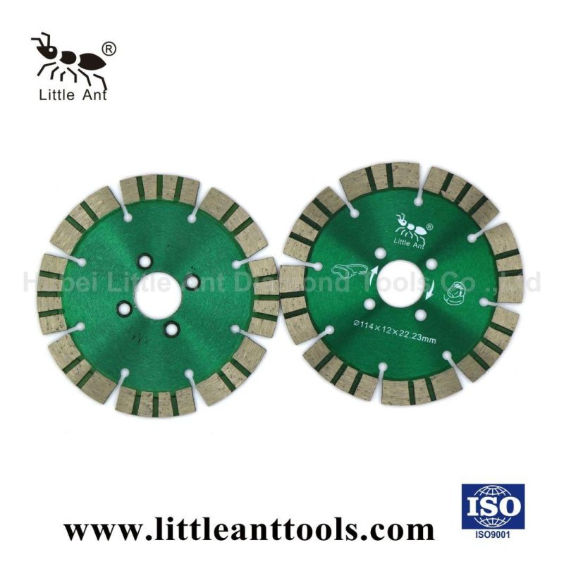 Green Color 114mm Diamond Concrete Saw Blade with Turbo Teeth