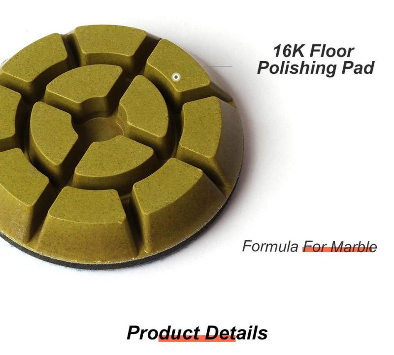 Resin Bond Wet 4inch Diamond Floor Polishing Pad Concrete Grinding Disc