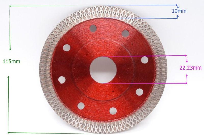 115mm Turbo Diamond Saw Blade Dry Cut for Cutting Granite