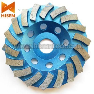 Spriral Pattern Diamond Cup Wheel for Stone &amp; Concrete