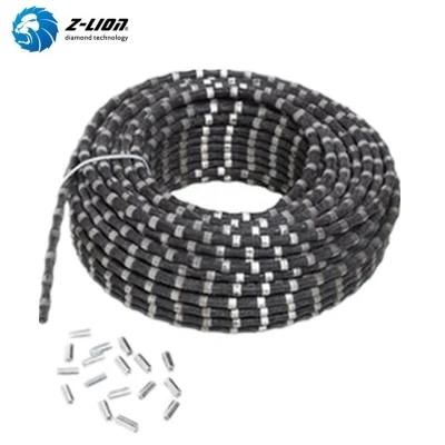 11mm/11.5mm Rubber Spring Diamond Wire Cutting Rope Saw for Steel/Concrete