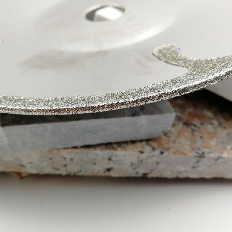 Bowl-Shaped Electroplated Diamond Cutting and Grinding Discs for Granite & Marble