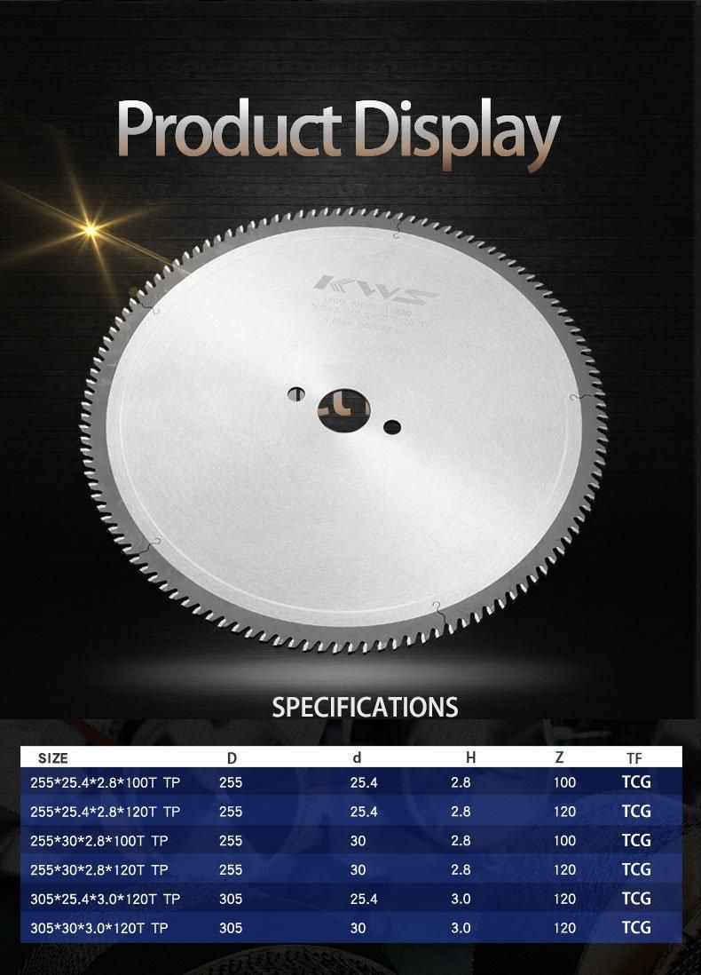 Tct Universal Circular Saw Blade for Cutting Aluminum Industrial Grade