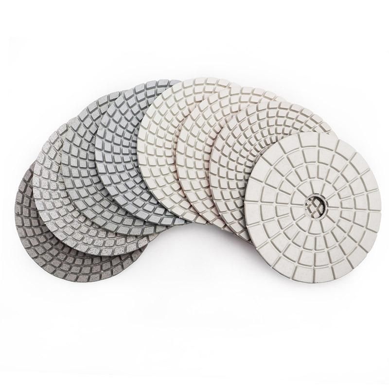 4" Professional Wet Diamond Flexible Polishing Pads for Granite Marble Ceramic