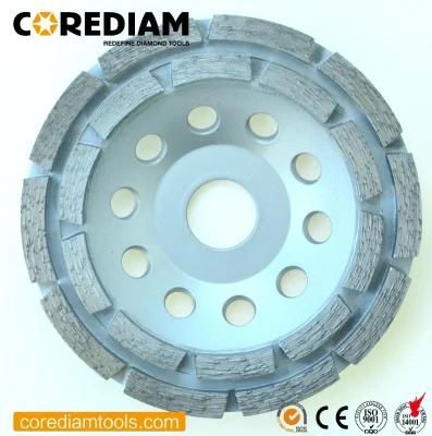 Double Row Grinding Cup Wheel with Superior Efficiency for Concrete and Masonry/Angle Grinder in All Sizetooling/Grinding Cup Wheel