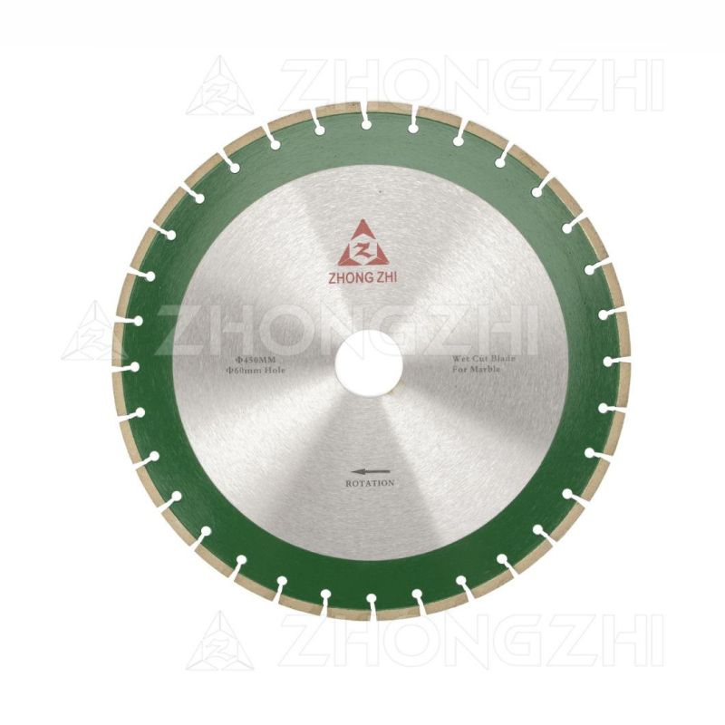 Good Sharpness and Long Working Lifetime Diamond Brazed Blade for Marble Cutting