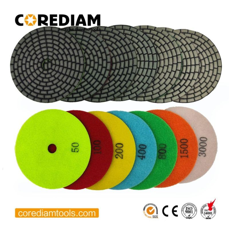 Diamond Dry Polishing Pads for Granite, Marble