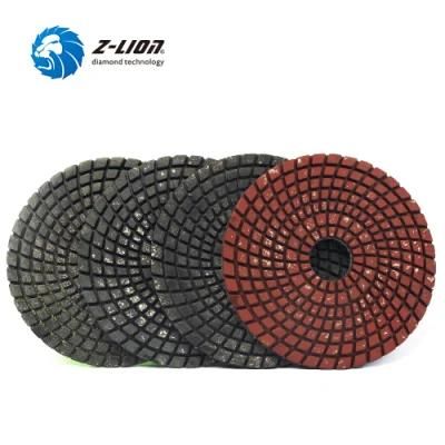 Diamond Metal Filling Resin Bond Flexible Wet Polishing Pad for Stone