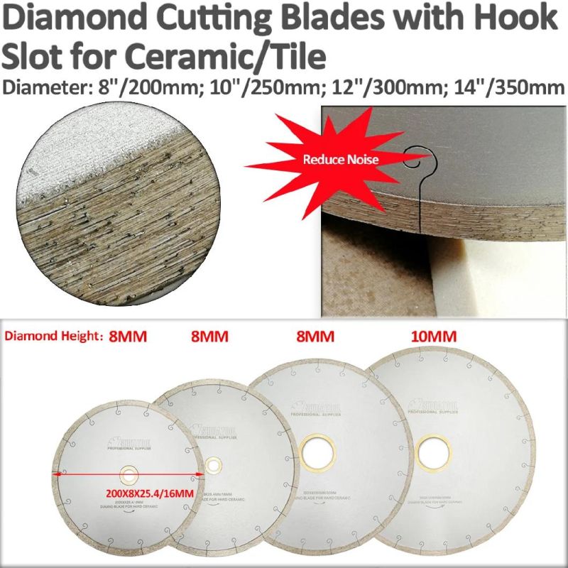 4" 100mm Hot Pressed Sintered Turbo Diamond X Mesh Blade Circular Saw Blade Diamond Disc Cutting Ceramic Blade for Granite Marble and Hard Stones