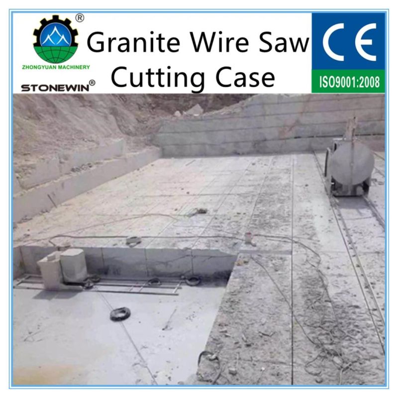 Granite Quarry Diamond Wire Saw Cutting Gris Mara