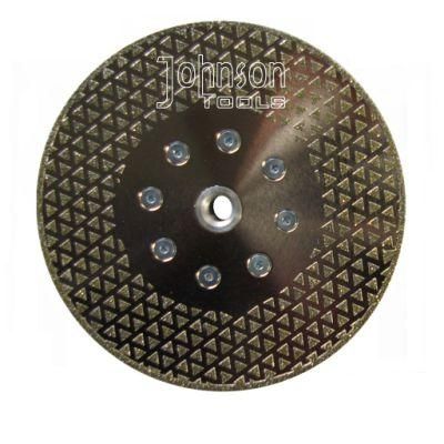 180mm Electroplated Circular Saw Blade with Flange