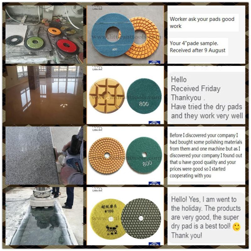 4 Inch /100mm 4 Steps Wet Polishing Pads