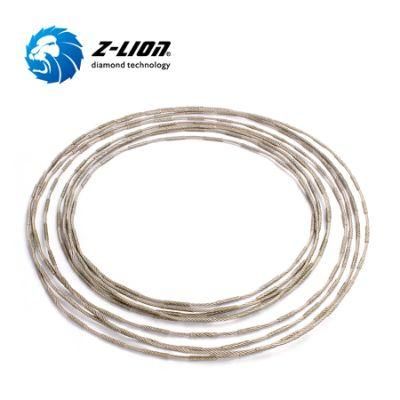 2.2mm to 5.0mm Vacuum Brazed Diamond Wire Saw for Gemstone, Onyx, Marble Stone