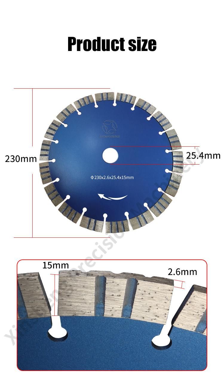 Circular Saw Blade for Granite Stone Cutter Blade Diamond Saw Blade Concrete/Marble Cutting