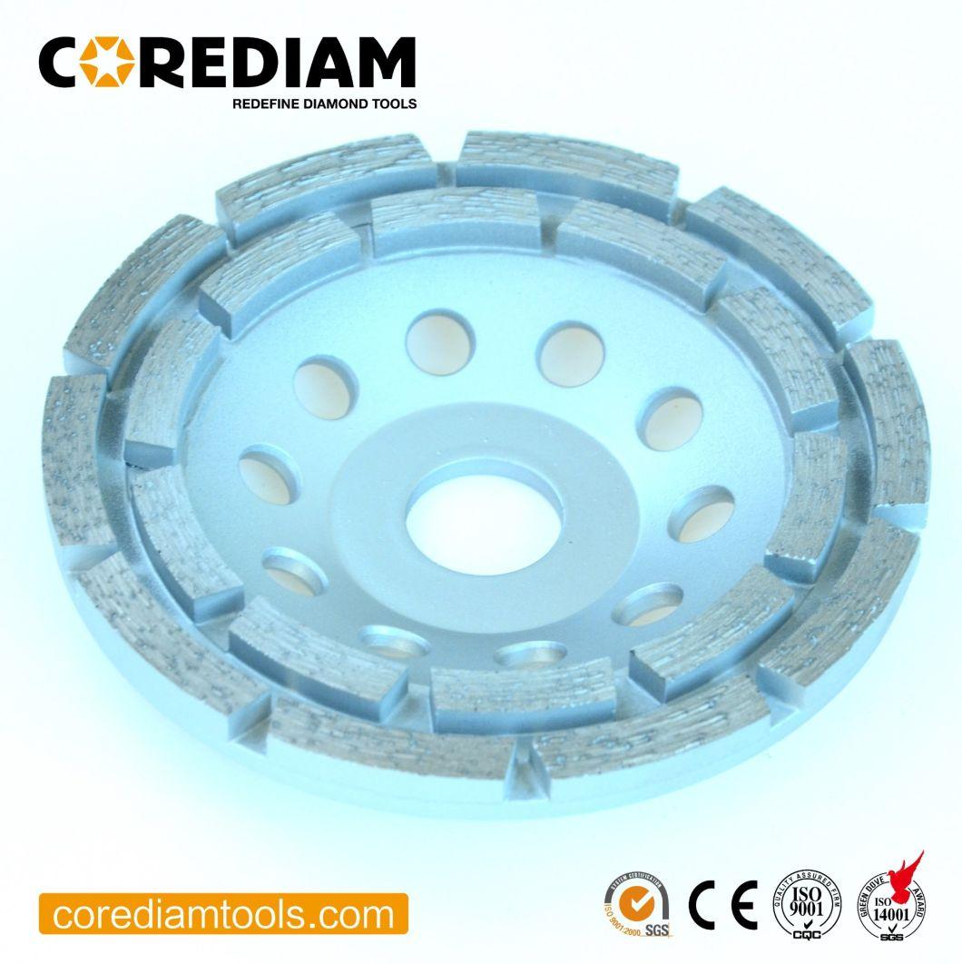 5-Inch Diamond Double Row Grinding Cup Wheel for Concrete and Masonry in All Size/Diamond Tool/Grinding Cup Wheel