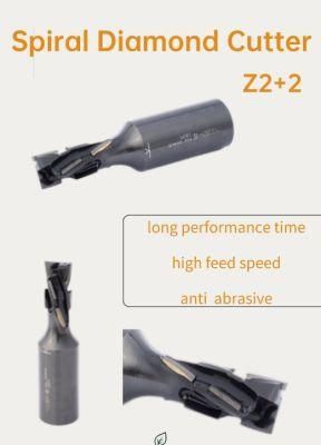 Spiral Diamond Bit with Good Grinding Resistance, Z2+2