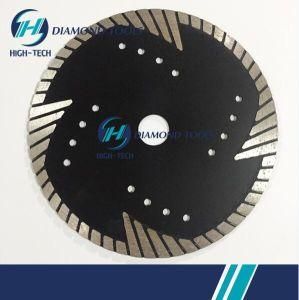 Turbo Diamond Saw Blade with Undercut Protection Teeth for Granite