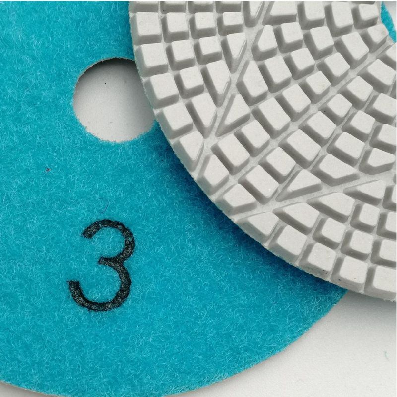 Flexible Diamond Polishing Pads Sanding Disc Three-Step for Marble