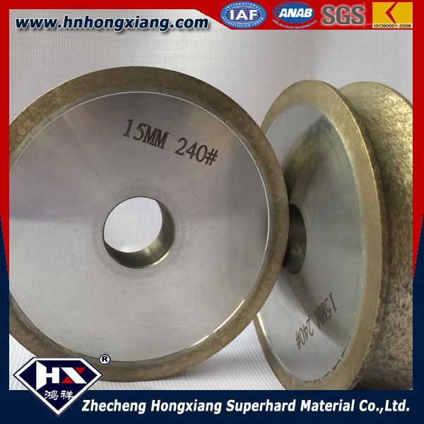 Hnhongxiang Pencil Edge Glass Diamond Grinding Wheel with Water Hole