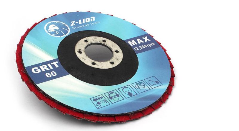 Z-Lion Factory Supply Angle Grinder Fine Grit Flap Disc