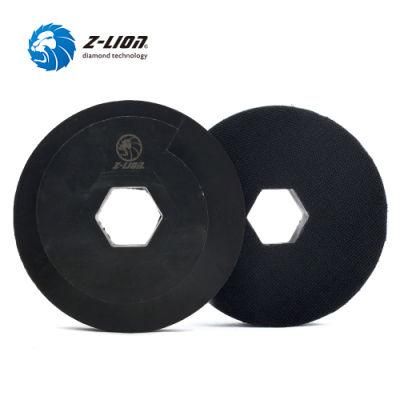 5&quot; Snail Lock Black Polishing Backer Pad Holder for Edge Grinding Machine