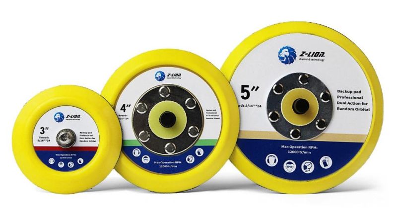 3in 4in 5in Buffing Backing Pads for Car Polisher