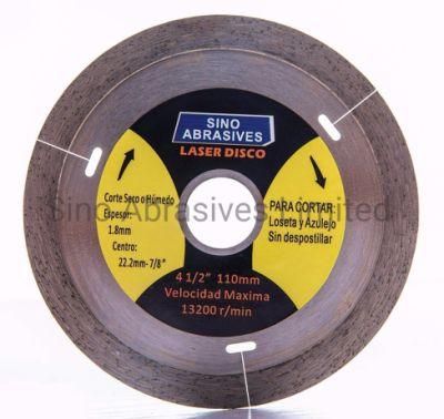 Thin Kerf 4 Inch Turbo Diamond Saw Blade Wheel for Marble Concrete Cutting