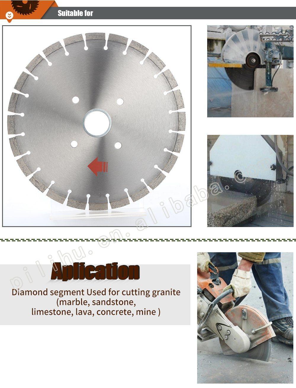 14′′ High Prduction Diamond Segments Circular Saw Blade for Cutting Concrete