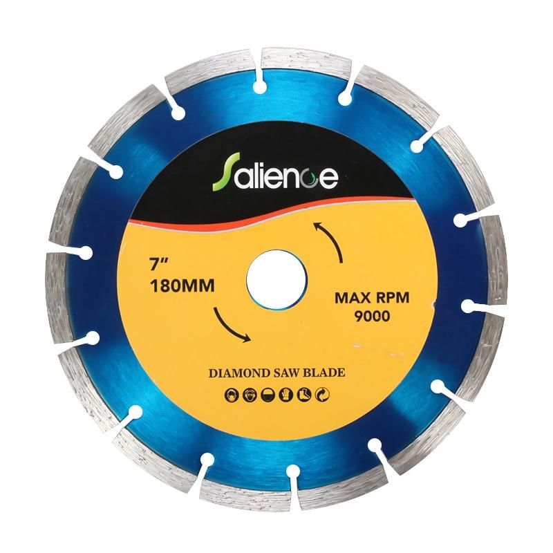 7 Inch 180mm General Purpose Segment Type Diamond Saw Blade for Granite Stone Concrete Cutting