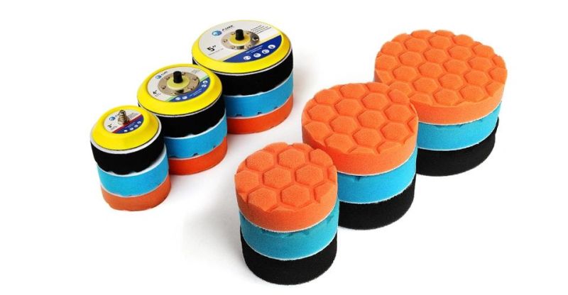 3" 4" 5" Car Sponge Polishing Pad Kit with Backing Pad for Car