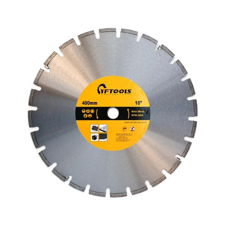 16 Inch Diamond Cutter Blade for Cutting Concrete Granite Road