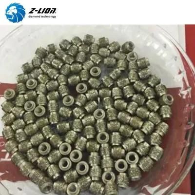 11mm Sintered/Electroplated/Brazed Diamond Wire Rope Beads for Limestone/Granite/Marble Cutting Saw