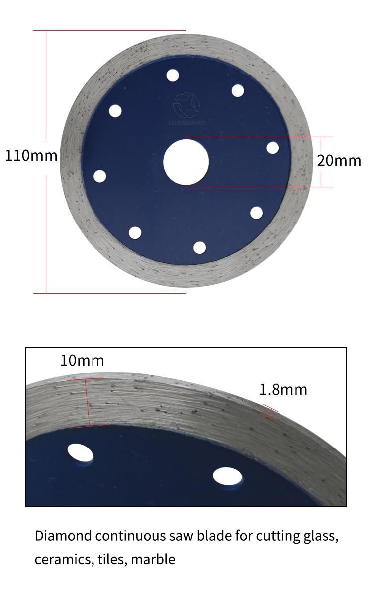 Diamond Porcelain Continues Saw Blade Cutting Disc for Cutting Ceramic or Porcelain Tiles