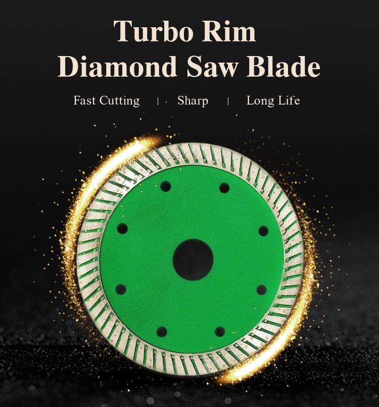 Turbo Rim Porcelain Cut Diamond Saw Blade for Agate Cutting