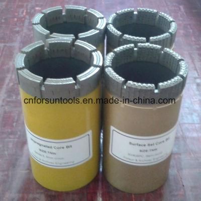 Semi-Round Tnw Core Bit, Surface Set Diamond Type