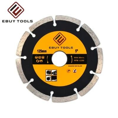 Metal Cutting Dry Cut Segment Diamond Saw Blade 125mm