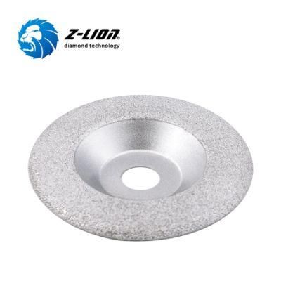 4&quot; 5&quot; Zlion Brazed Curved Grinding Diamond Pad for Stone Edge