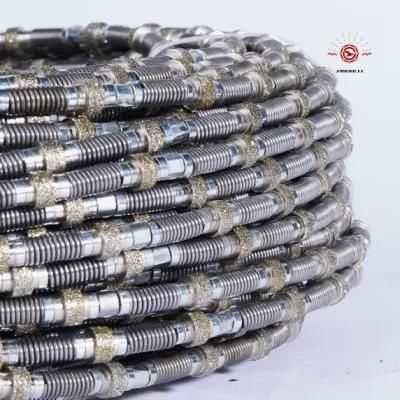 11.5mm Diamond Wire Saw for Marble Quarry with Spring Assemble