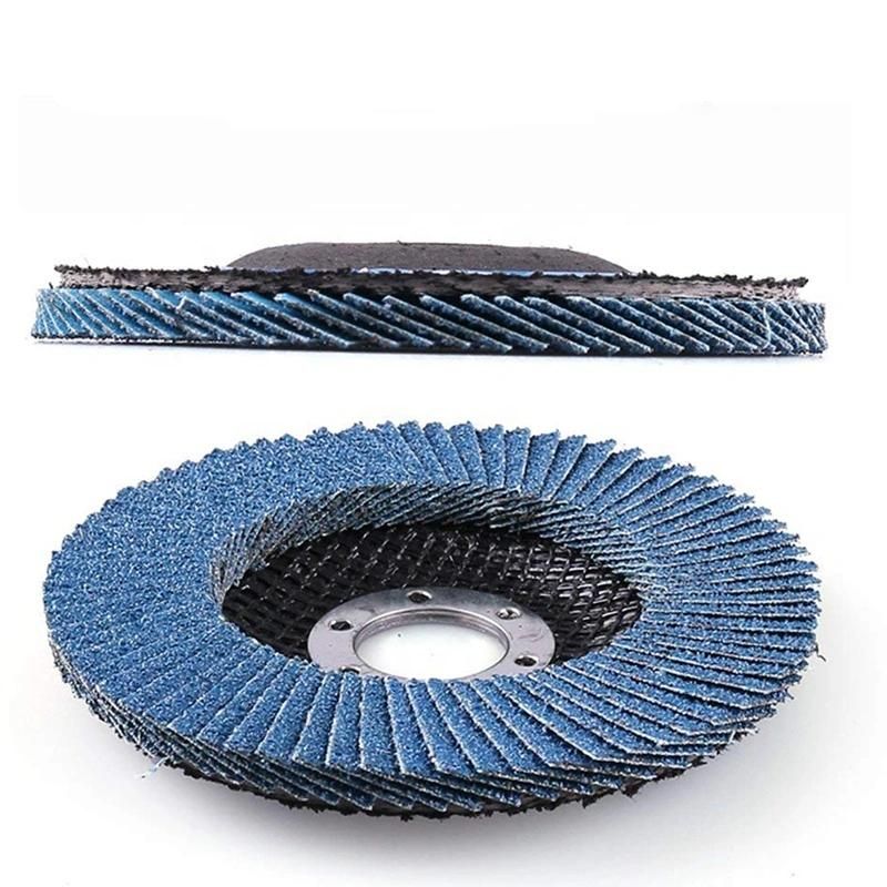 Hot Sale 4inch Aluminia Zironia Blue Flap Disc