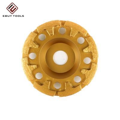 Durable T Row Cup Grinding Wheel for Fast Grinding on Concrete and Other Masonry Materials