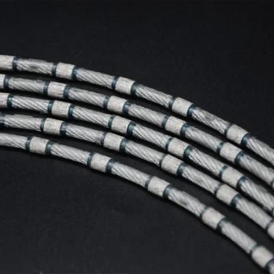 Strong Durable Diamond Wire Saw with Plastic Coating Stone Slabs Cutting