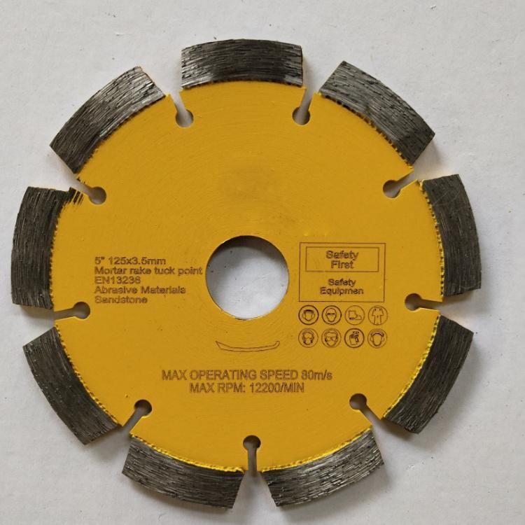 125mm Concrete Tuck Point Laser Welded Saw Blades Diamond Cutting Disk