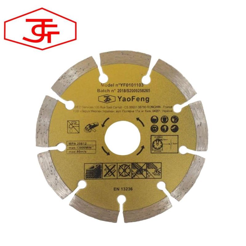 5 Inch Hot Pressed Diamond Cutter Blades for Cutting Marble