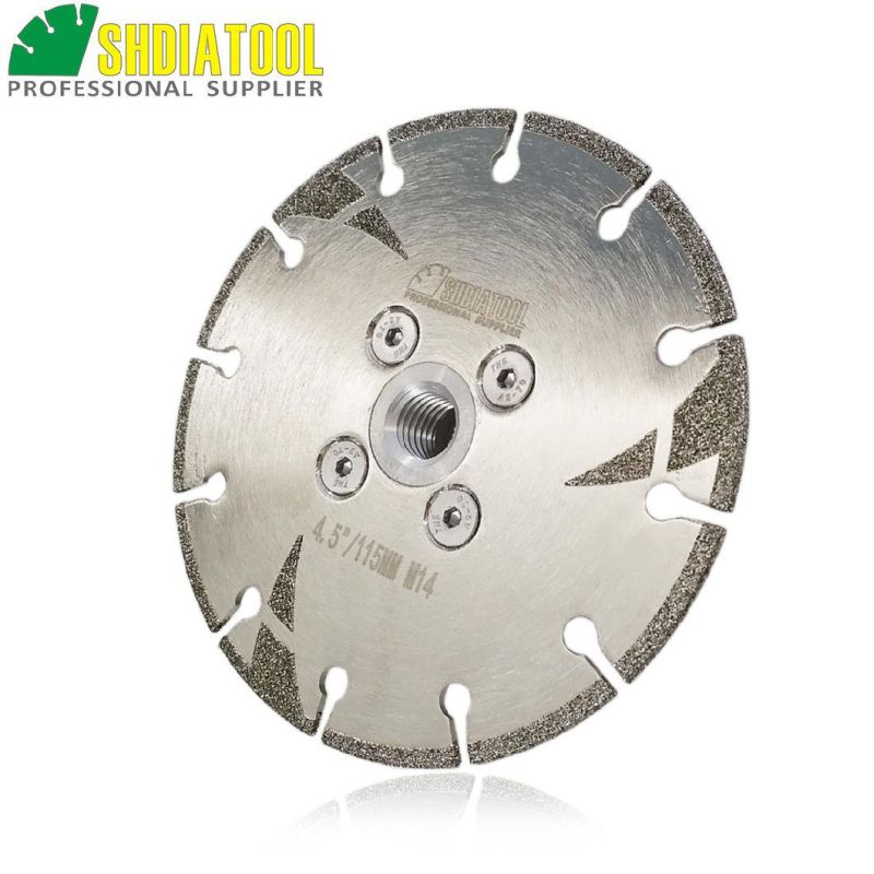 4′′ Electroplated Diamond Cutting and Grinding Discs for Granite & Marble, Both Side Coated