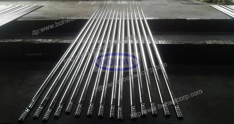 Taper Threaded Extension Drill Rod for Rock Drilling