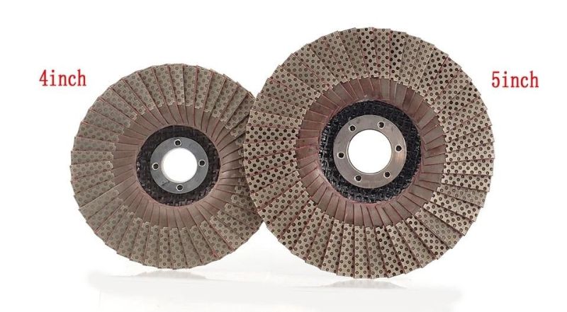 Zlion Electroplated Diamond Abrasive Flap Disc for Concrete Floor Polishing