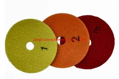 3 Steps Wet Polishing Pads Abrasives and Sandpaper for Polishing Granite Slab